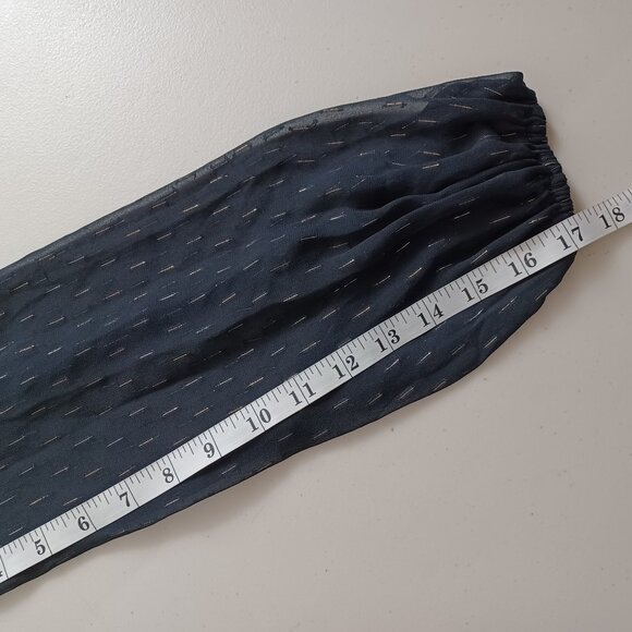 Forever New Metallic Corded Chiffon Blouse - Picture 14 of 16